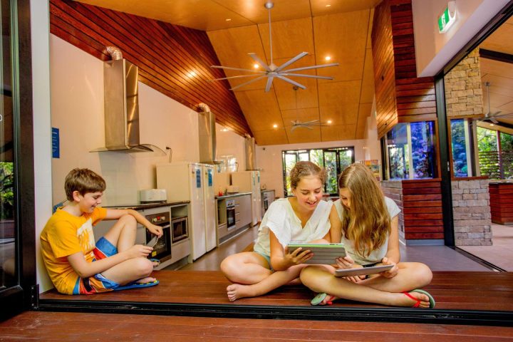 Kids at the Camp Kitchen